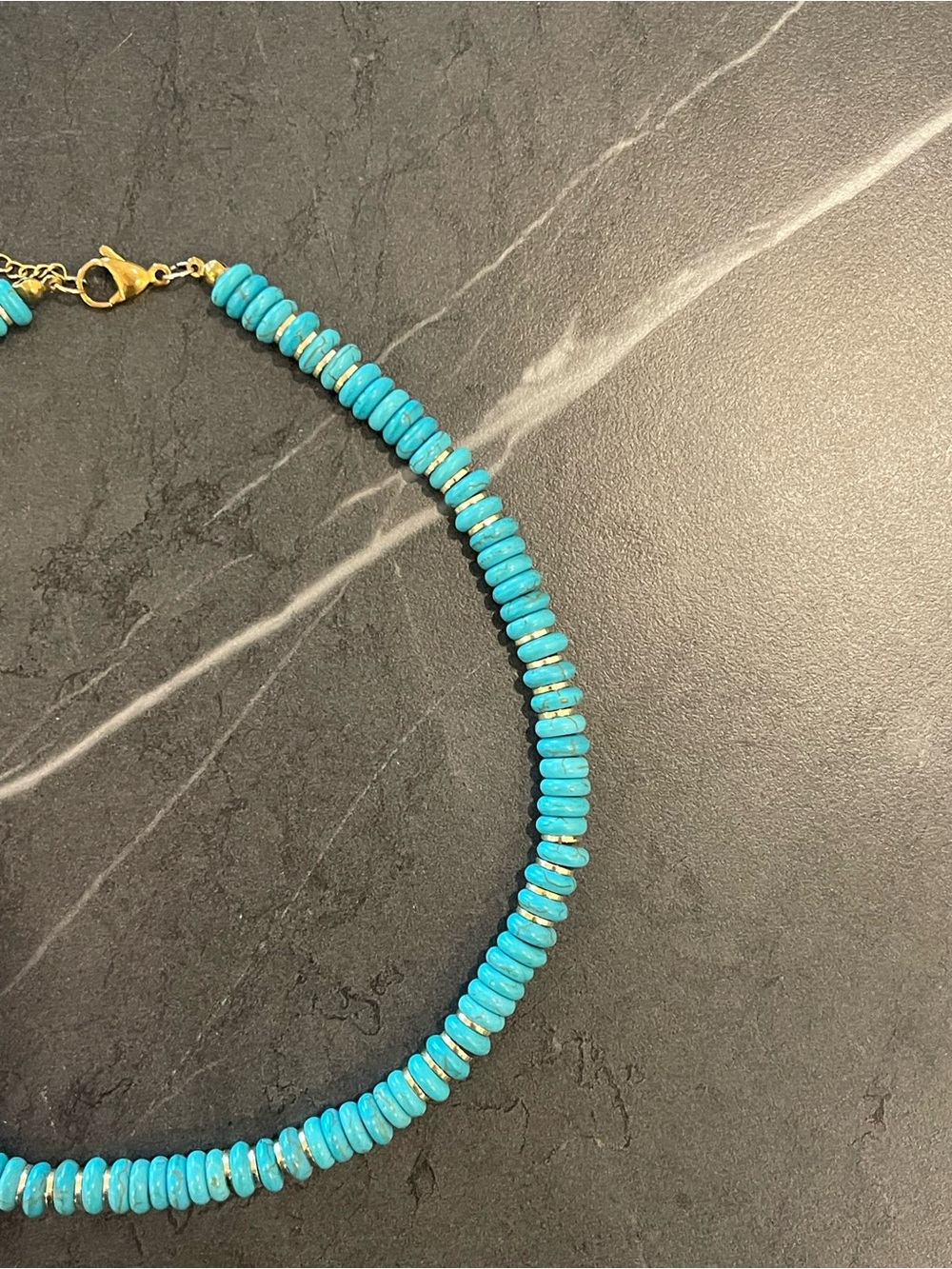 Allie + Bess Turquoise Beaded Necklace - Picture 3 of 5